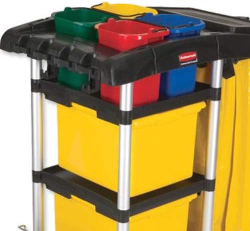 Rubbermaid Commercial Products Heavy-Duty Cleaning Pail 5-Quart Yellow Utility Bucket with Built-In Spout and Handle for House Cleaning/Storage/Livestock Feeding/Car Washing