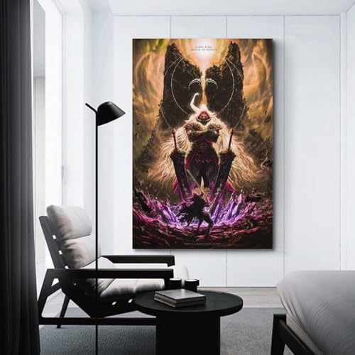 EBZODPVGH Elden Ring Poster Canvas Art Posters for Room Aesthetic And Wall Art Picture Living Room Decor Poster 12x18inch(30x45cm) Style