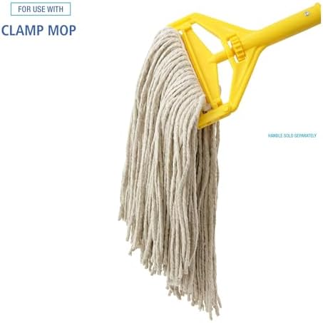Boardwalk Premium Cut-End Wet Mop Heads, Cotton, 16oz, White, 12/Carton