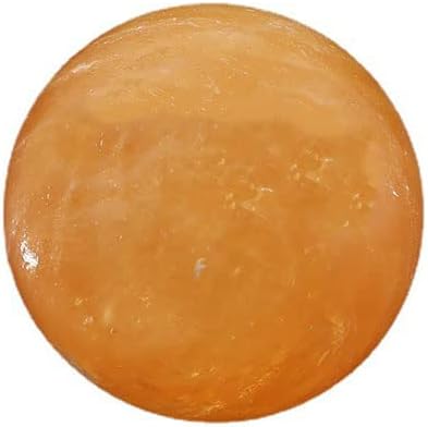 Natural Yellow Calcite Ball Healing Quartz Gemstone Divination Sphere Figurine with Wooden Stand 50mm/1.96"