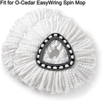 6 Pack Fit O-Cedar Easy Wring Spin Mop Replacement Heads - Microfiber Replacement Mop Head Refills for Triangle Spin Mop (6Pcs)
