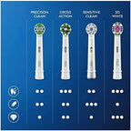 Oral-B Precision Clean Replacement Brush Heads, CleanMaximiser Bristles, Pack of 8
