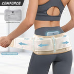 Sciatica Belt with Ice Pack, Widen Sacroiliac SI Joint Hip Belt for Women and Men, Adjustable Back Brace for Lower Back Pain, Hip and Pelvic Support (Waist Circumference: 30-40 inches, Stretchable)