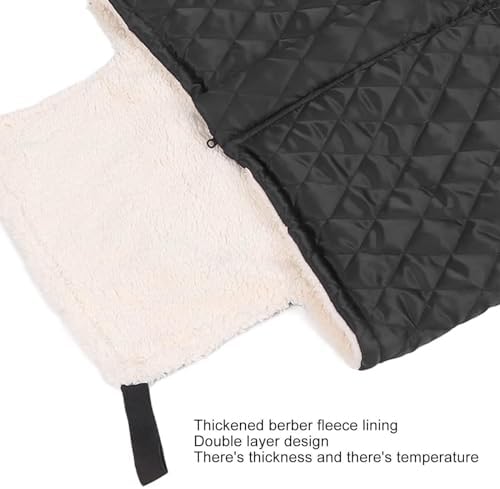 Wheelchair Blanket for Adults, with Zipper and Villus Waterproof Plush Wheelchair Warmer Cover Universal Wheelchair Accessory for Cold Weather