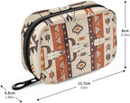 Burbuja Western Aztec Travel Pill Case, Weekly Portable Pill Box 7 Days Pill Organizer to Hold Medicine Vitamin Supplement with Zipper for Travel