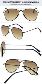 Classic Bifocal Reading Glasses Women Men Metal Pilot Blue Light Blocking Reader Sunglasses