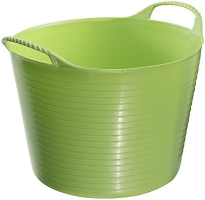 Red Gorilla Medium Flexible Plastic Tub, Toy Storage, Laundry, Gardening & More, 26 Liter/6.8 Gallon, Pistachio