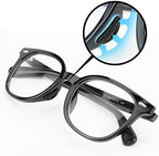 20 Pairs Eyeglass Nose Pads Stick On Silicone Anti-Slip for Glasses Sunglasses Thin Nose Pads Eyeglasses, Adhesive Nose Pad for Eyeglass, Anti Slip Eyeglass Nose Pads (Black)