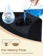 EcoPeriod Period Underwear for Women Heavy Flow Leakproof Menstrual Underwear Seamless Period Panties