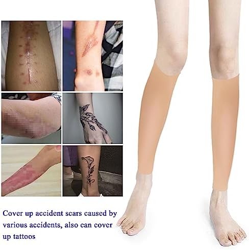 Silicone Fake Calf Pads Realistic Calf Leg Enhancer Arms Sleeve for Crooked Or Thin Legs Arms Scar Cover