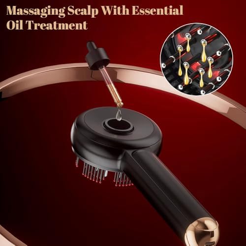 3 in 1 Hair Massager Scalp, Electric Scalp Massager Fit for Men & Women, Oil Applicator for Hair Nourishment, Black