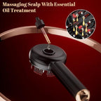 3 in 1 Hair Massager Scalp, Electric Scalp Massager Fit for Men & Women, Oil Applicator for Hair Nourishment, Black