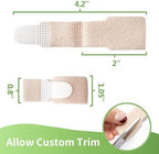 Niupiour Fabric Hammer Toe Correctors Buddy Wraps, 8 Pack of Toe Bandages Protectors for Women and Men, Hammer Toe Straightener for Overlapping, Toe Splints for Crooked, Curled, Bent and Broken, Relief Foot Pain