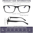 Reading Glasses Men/Women,Blue Light Readers for Men/Women,Computer Eye Glasses,Lightweight Eyeglasses
