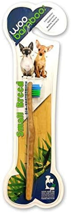 Woobamboo! Eco-Friendly Small Breed Dog and Cat Bamboo Toothbrush (Pack of 2)