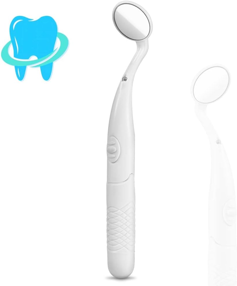 Dental Mirror with Light Teeth Inspection LED Mirror Anti-Fog Mouth Mirror MM380 Dentist Oral Care Tool