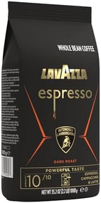 Lavazza Espresso Whole Bean for Automobili Lamborghini, Dark Roast, Arabica and Robusta Blend, 2.2 lb Bag (Package May Vary)