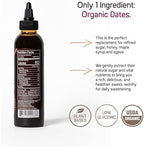 Just Date Syrup : Organic Date Sweetener | One 8.8 OZ Squeeze Bottle I Low-Glycemic, Vegan, Paleo | 1 Ingredient : 100% Organic Medjool Dates