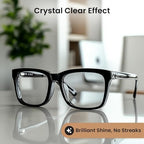 EVEO Glasses Cleaner Spray - Eyeglass Cleaner (No Streaks)| x2 Eye Glass Cleaners Spray + x2 Lens Cleaner Microfiber Cleaning Cloth, Glasses Cleaning Kit Eye Glasses Cleaner Spray & Cloth - 4oz(2ozx2)