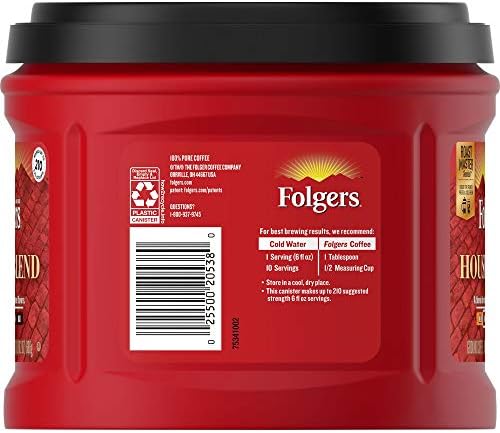 Folgers House Blend Medium Roast Ground Coffee, 24.2 Ounces