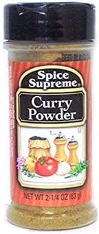 Spice Supreme Curry Powder 2.25-oz plastic shaker