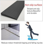 Threshold Climbing Mat, Sweeping Robot Climbing Pads, Threshold Height Difference, Home Entrance Anti-Slip Step Pads, PVC Ramp Boards(Gray,60cm*1 * 3)