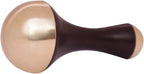 Kansa Wand 2 in 1 Mini Grip Beautiful Design Face Foot Body & Marma Massage Tool Teak Wood Handle Natural (Small & Marma) Brown