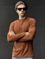 COOFANDY Men's Muscle Slim Fit T-Shirt Long Sleeve Henley Shirts Casual Gym Workout Athletic Tee Shirts