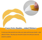 DIY Self Adhesive Fake Mustache Fake Beard Material Novelty Mustaches for Costume and Halloween Festival Party (Brown)