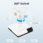 Nail Dust Collector, 60W 2 in 1 Powerful Mini Desktop Vacuum Cleaner, Dental Polishing Dust Collector, Dust Suction Machine with Large Caliber Vacuum Cleaner Hose for Dental Lab Nail Salon (White)