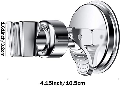 Suction Cup Shower Head Holder Handheld Shower head Bracket Adjustable Shower Holder, Removable Handheld Showerhead & Wall Mounted Suction Bracket