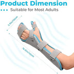 Resting Hand Splint Hand Brace with Finger Support Hand Splint for Pain Relief Carpal Tunnel Wrist Brace Day & Night Support Wrist Guard for Arthritis,Fracture,Sprain,Injury,Tendonitis, 16.5in