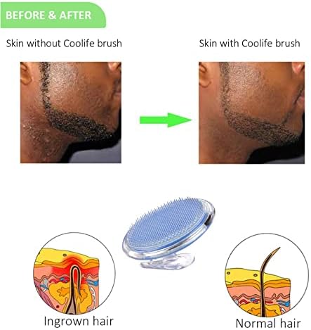 Coolife Ingrown Hair Remover, Razor Bumps Keratosis Pilaris KP Repair Brush, After Shave or Wax Exfoliator for Face, Bikini, Legs, Arms - Fascia, Cellulite Blast Massager Tool for Men and Women