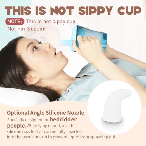 Dysphagia Regulating Drinking Cup for Swallowing and Disorders People,Dispenses 5cc or 10cc of Liquid Each Time,Helps to Prevent Choking