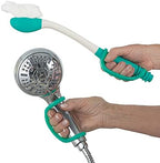 EazyHold Aqua Silicone Adaptive Aid, Universal Cuff Hand Grip Assistive Device for Rehab, Disabled, Cerebral Palsy, Special Needs, Arthritis, Stroke, Physical Therapy 2-Pack 6.5"