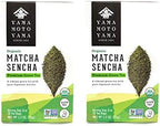 Yamamotoyama Organic Matcha Sencha Premium Green Tea (2 Pack, Total of 16oz)