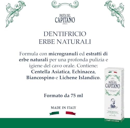 Pasta del Capitano 1905 Natural Herbal (3.60 Fl Oz / 102g)