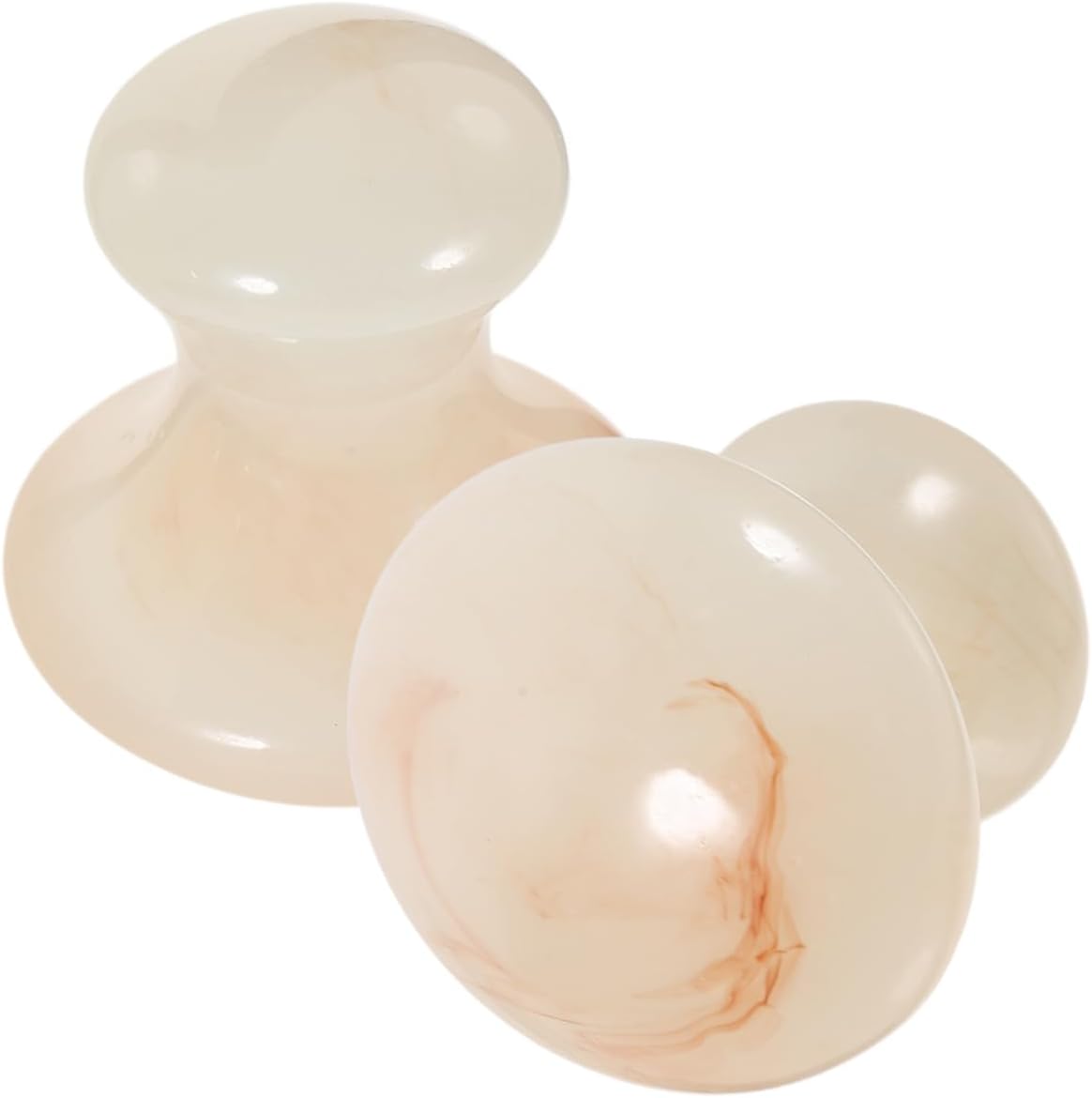 FRCOLOR 2Pcs Mushroom Massager for Face Gua Sha Facial Tools Smooth Skin Scraping Massager for Spa Home and Office Use Resin Massage Tool Present for Friends and Family