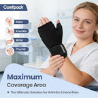 Hand Ice Pack Glove, Soft Gel Thumb & Wrist Ice Pack Wrap Reusable Hot Cold Therapy Compress for Arthritis, Tenosynovitis, Swelling, Surgery, Tendonitis, Carpal Tunnel, Trigger Finger