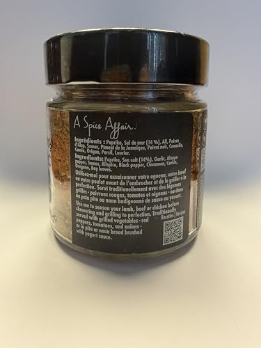 A Spice Affair’s Turkish Kebab Seasoning | Savoury, Aromatic & Middle Eastern–Inspired Grill Blend | All-Natural, Non-GMO, Filler-Free | Perfect for Kebabs, Chicken, Lamb, Beef, Veggies, Marinades & Everyday Cooking | Signature Glass Jar | 100 g (4.2 oz)
