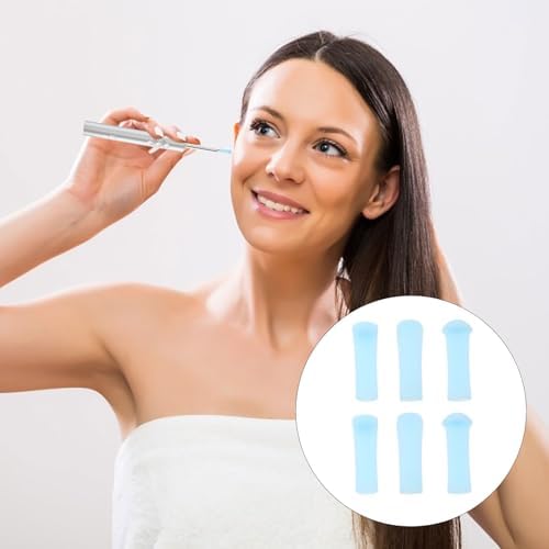 NOLITOY Ear Cleansing Accessories Set - 6Pcs Visible Ear Wax Remover with Silicone Soft Tips and Metal Spoon for Home Use