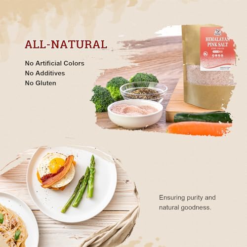 52USA Himalayan Pink Salt Fine, Fine Salt 2 lb, Pink Himalayan Sea Salt, Sea Salt, No Artificial Colors, No Additives, No Gluten, Rock Salt for Grinder Refill, Kosher Salt