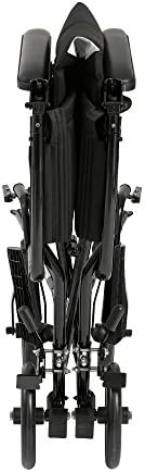 Drive Medical ATC19-BK Lightweight Aluminum Transport Wheelchair with Swing-Away Footrest, Black