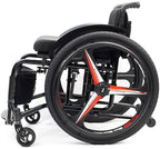Folding All-Terrain Wheelchair, Sports Wheelchair For Adults, Portable Aluminium Self-propelled Manual Wheel Chair, Lightweight Foldable Transport Wheel Chair, Weighs Only 30 Lbs(Size:42cm/16.5in,Colo