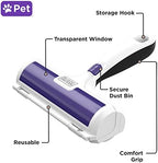 BLACK+DECKER Pet Hair Remover, Roller, Remove Dog Hair and Cat Hair Easily (HMSCT0001)