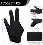 InnoHHustle 2 PCS Heat Resistant Gloves for Hair Styling, 3 Finger Professional Curling Iron Barber Glove Reusable Straightener Hair Dye Heat Protector Gloves for Curling Wand Flat Iron