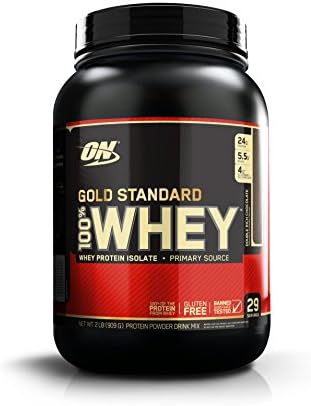 Optimum Nutrition Gold Standard 100% Whey Protein Powder, Double Rich Chocolate, 2 Pound