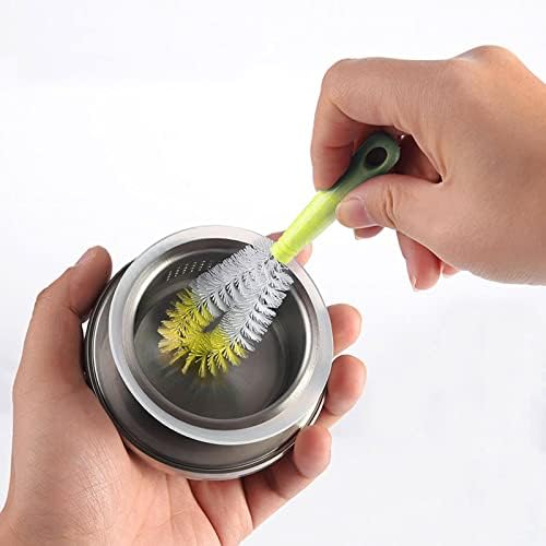 5 Pack Bottle Brush, 16" Long Handle Bottle Cleaning Brush,Straw Brush,Flexible Water Bottle Cleaner for Washing Narrow Neck Beer Baby Bottle,Wine Decanter,Sports Bottle,Glasswares