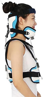 Adjustable Cervical Thoracic Orthosis Fixation Cervical Vertebra Rehabilitation Support for Post Trauma Arthritis Acute Pain Surgery Fractures Fixation Rehabilitation Fracture Support