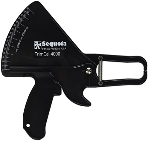 Sequoia Fitness TrimCal 4000 Body Fat Caliper (Black) [Health and Beauty] with Fat% Chart
